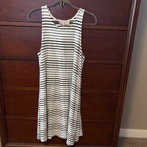 Philosophy Monochrome Striped Tank Dress